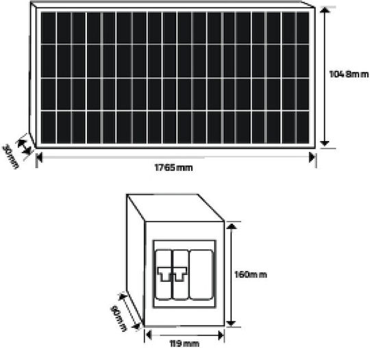 Monocrystalline Solar Panel 600W 1600x740mm 251034