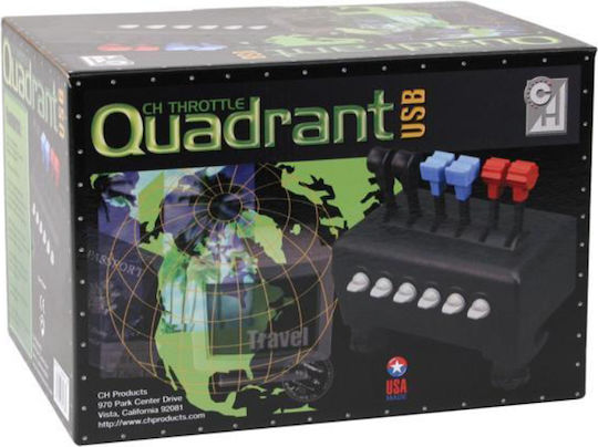 CH Products CH Throttle Quadrant USB Joystick Cu Fir Compatibil Cu