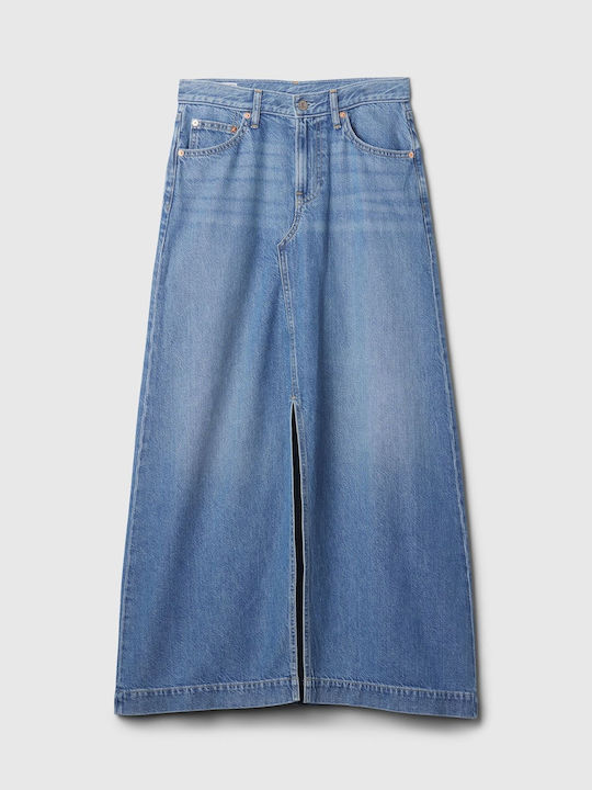 Τζιν Maxi Φούστα Light Blue Indigo