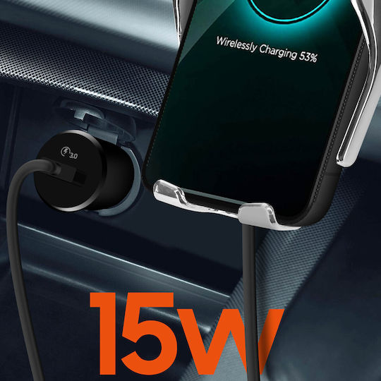 Suport Telefon Auto 3-în-1 Încărcător cu Inducție 15W Rotire 360° Linq