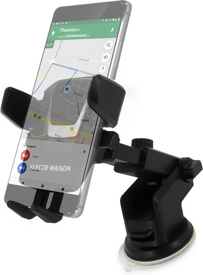 Car Holder Smartphone Suction Cup Mount Dashboard Windshield Black