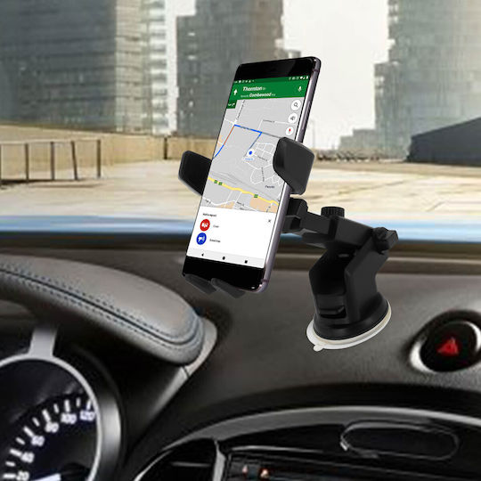 Car Holder Smartphone Suction Cup Mount Dashboard Windshield Black