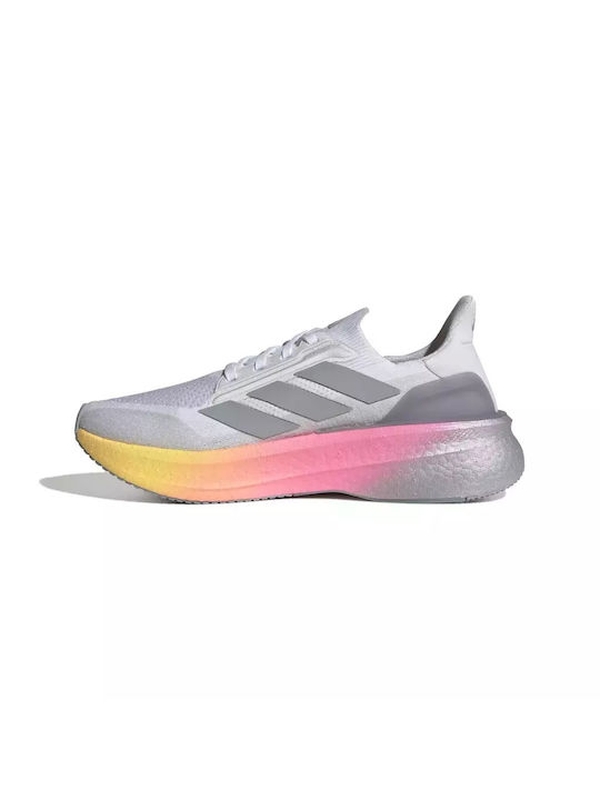 Adidas Ultraboost 5X Ανδρικά Αθλητικά Παπούτσια Running Cloud White / Halo Silver / Lucid Pink