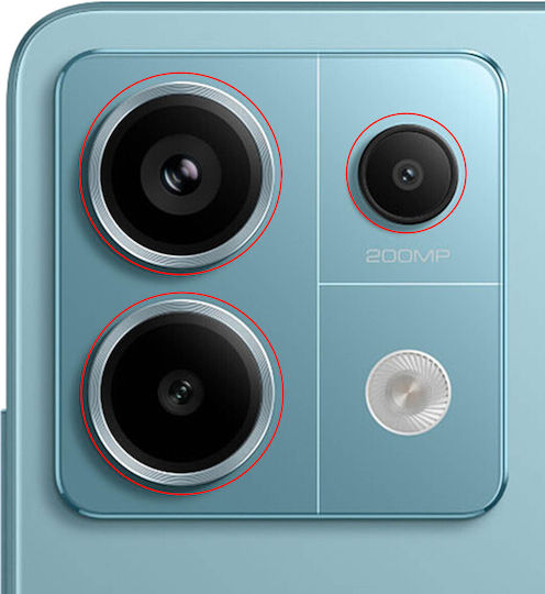 Clappio Camera Lens Redmi Note 13 Pro Compatible Part Black