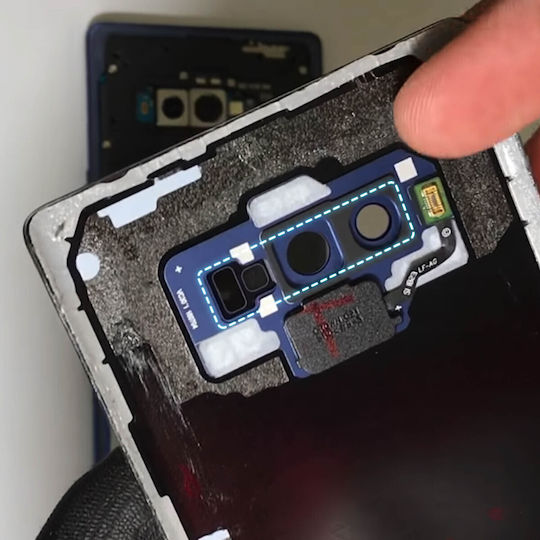 Galaxy Note 9 Rückkamera Glaslinse Ersatz Schwarz