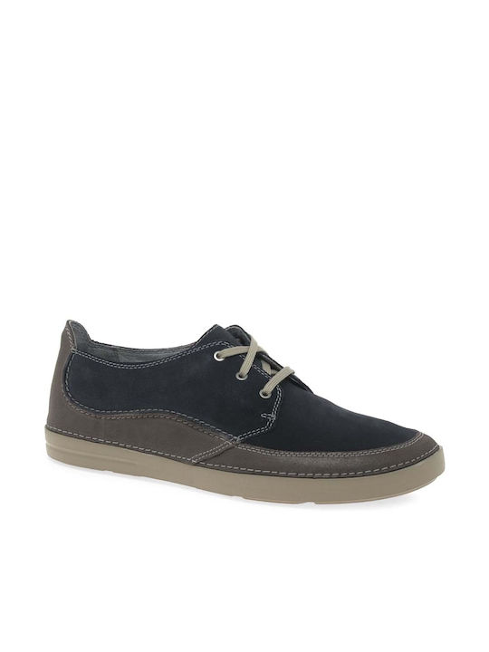 Clarks Gosler Edge Piele Pantofi casual pentru bărbați Albastru