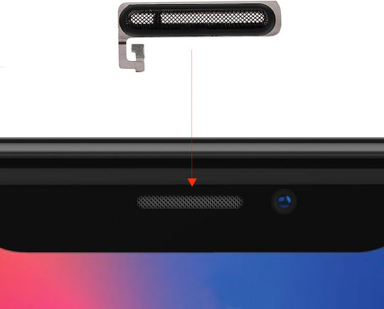 Grilaj Difuzor Clappio pentru Iphone Xr Negru de Înlocuire