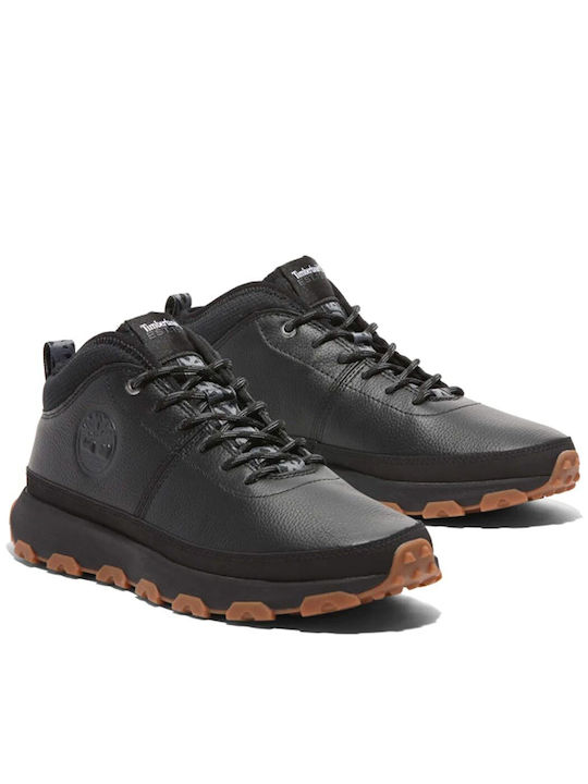 Timberland Trail Δερμάτινα Μαύρα Ανδρικά Μποτάκια