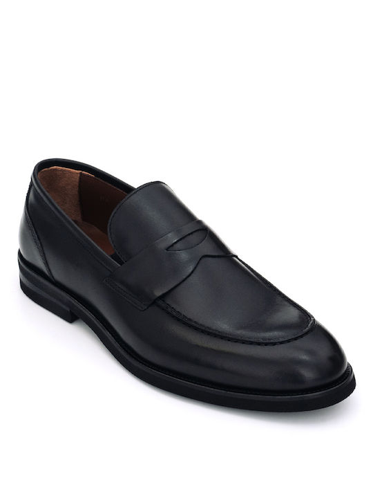 Philippe Lang Men's Leather Loafers Black