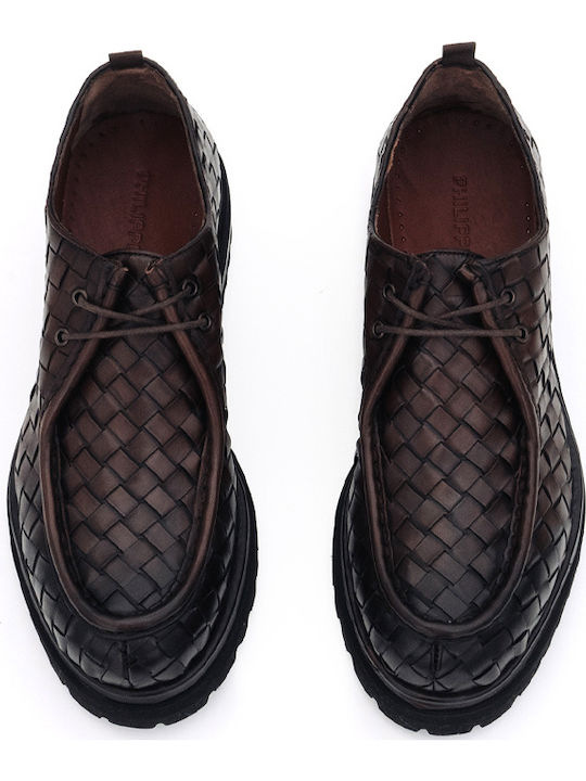 Mocasini barbati Brown