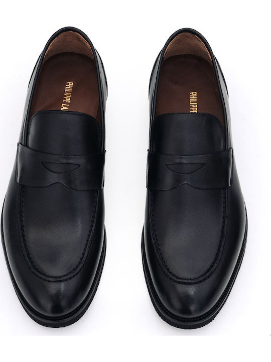 Δερμάτινα Ανδρικά Loafers σε Μαύρο Χρώμα