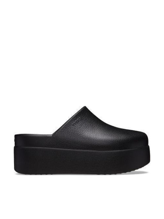 Crocs Dylan Platform Γυναικεία Σαμπό Μαύρα 209869-001