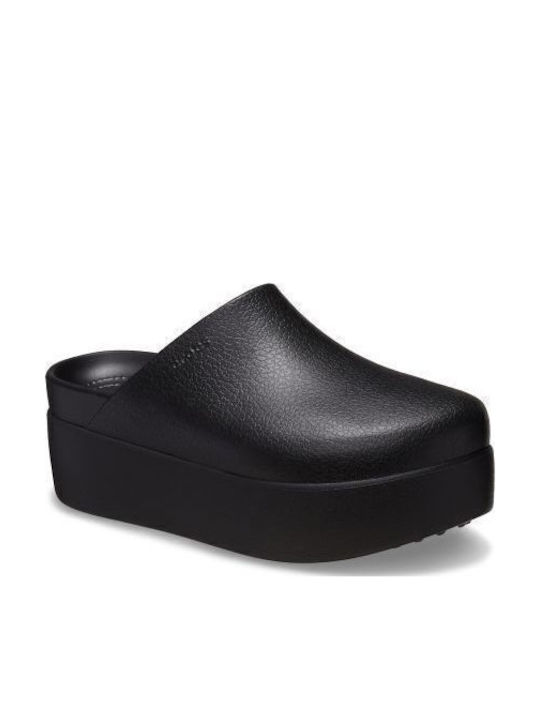 Crocs Dylan Platform Γυναικεία Σαμπό Μαύρα 209869-001