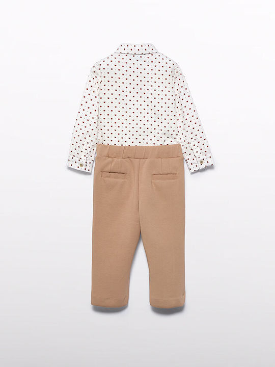 Abel & Lula Kids Set with Pants Winter 2pcs Coffee