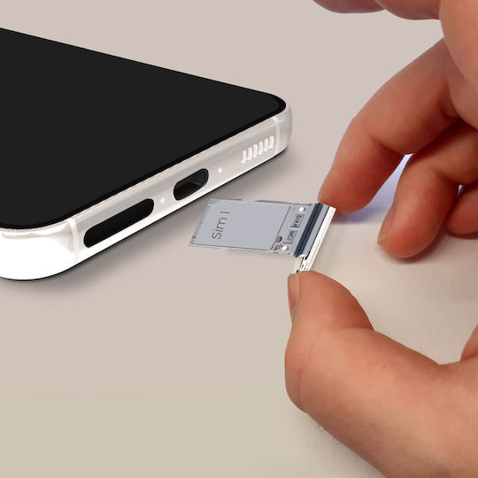 Replacement Sim Card Tray Samsung Galaxy S23 S23 Plus Cream