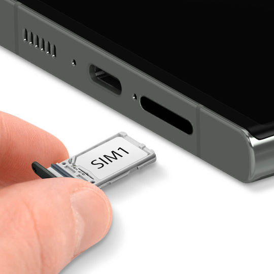 Tavă de înlocuire pentru cartelă SIM Samsung Galaxy S23 Ultra Verde