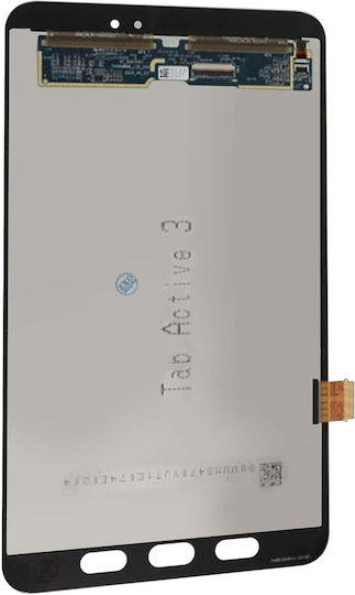 Цялостен LCD екран с тъчскрийн дигитайзер за Galaxy Tab Active 3, съвместим, черен