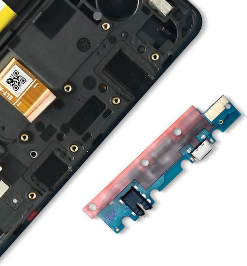Conector de încărcare USB-C Samsung Galaxy Tab A7 Lite cu mufă pentru căști microfon