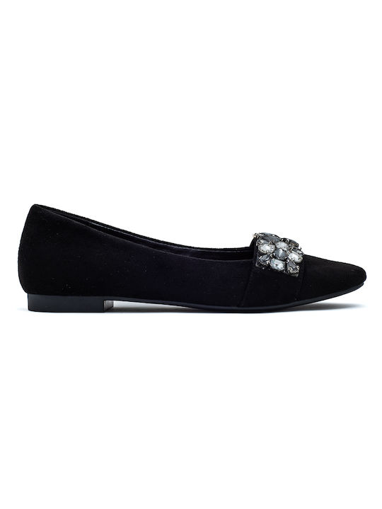 Laura Virgili Damen Ballerinas in Schwarz Farbe