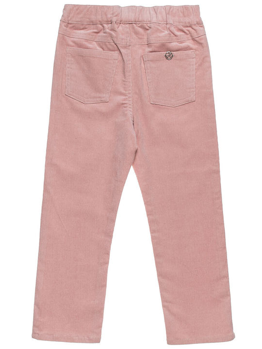 Alouette Kids Corduroy Trousers Pink Λάστιχο