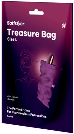 Satisfyer Treasure Bag Играчки Калъф За Съхранение L 26 X 15 См Виолетов