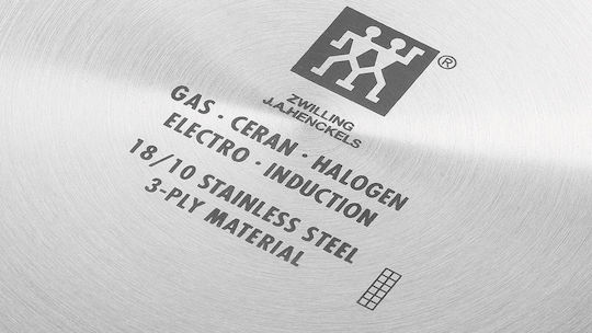 Zwilling J.A. Henckels Plus Wok από Ανοξείδωτο Ατσάλι Με Καπάκι 32cm
