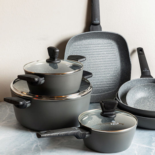 Estia Cuisson Wok από Αλουμίνιο με Αντικολλητική Επίστρωση 28cm