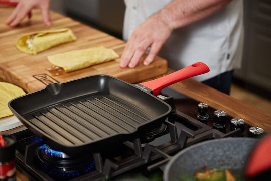 Zwieger Obsidian Grill aus Aluminiumguss mit Antihaftbeschichtung 28cm