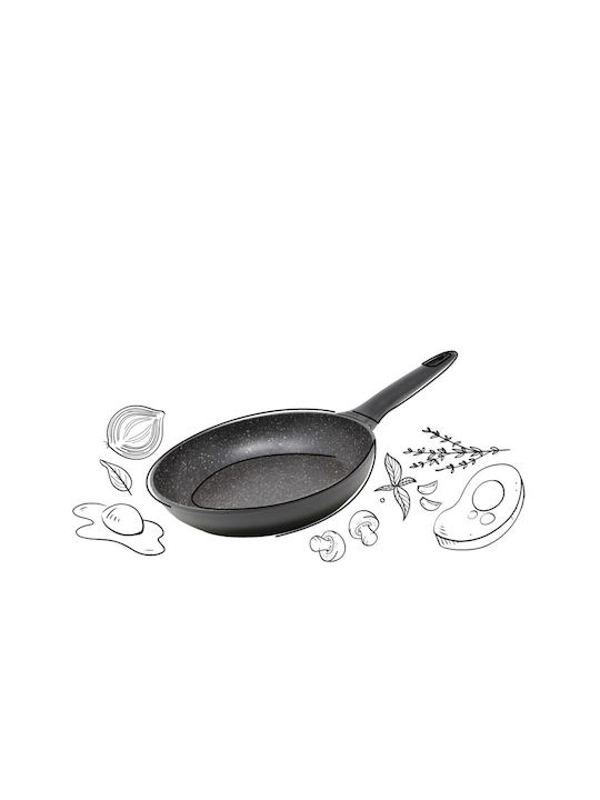 Pedrini Maori Pan aus Aluminium mit Steinbeschichtung 28cm