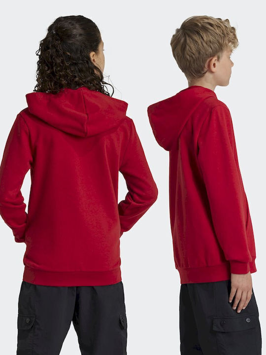 Kids Sweatshirt with Hood and Pockets Red