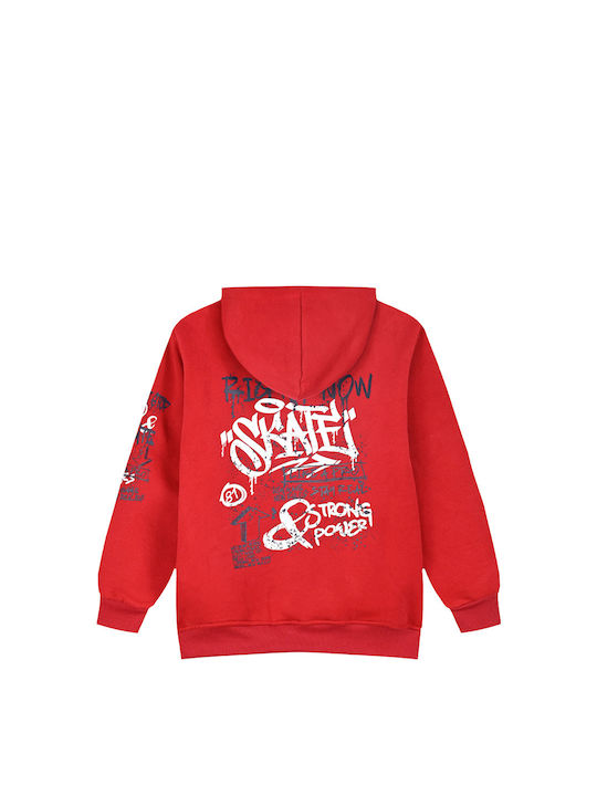 Energiers Kids Sweatshirt with Hood Red