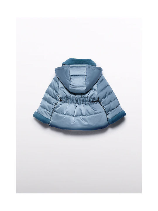 Abel & Lula Kids Fur Coat Blue