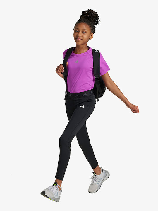 Kinder Leggings Sport Lang Schwarz Techfit