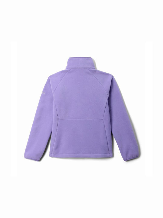 Columbia Kids Cardigan Fleece Purple Fast Trek