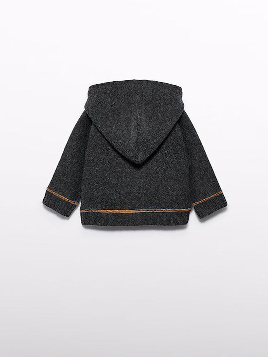 Abel & Lula Kids Cardigan Knitted Dark Grey