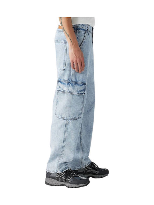 My Pockets Full Ανδρικό Παντελόνι Τζιν Cargo με Loose Straight Εφαρμογή Blue