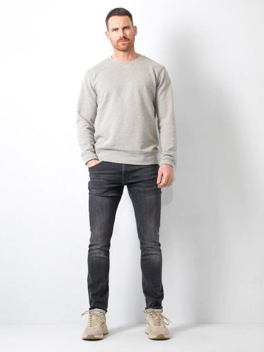 5812 Ανδρικό Παντελόνι Τζιν Ελαστικό με Slim Narrow Εφαρμογή Μπλε
