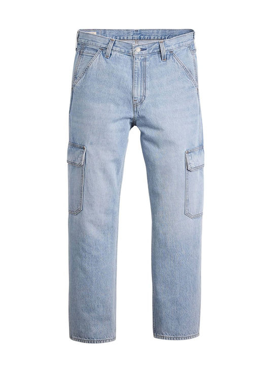 My Pockets Full Ανδρικό Παντελόνι Τζιν Cargo με Loose Straight Εφαρμογή Blue