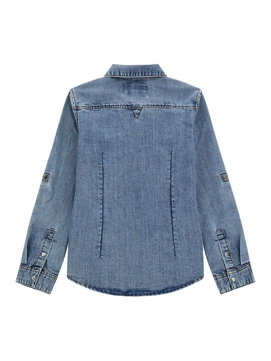 Guess Kids Denim Shirt Blue