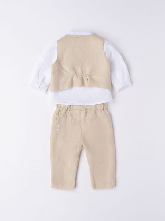 iDO Kinder Anzug Sommer 2Stück Beige