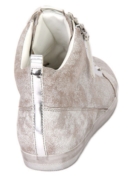 Gabor Femei Sneakers Silver Beige