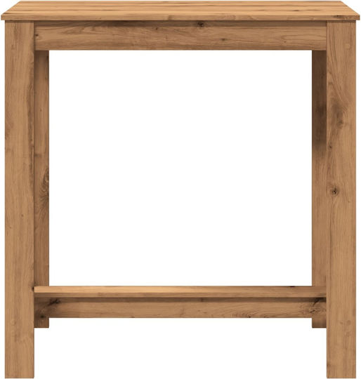 Artisian Square Bar Table Wooden Brown 102x50x103.5cm
