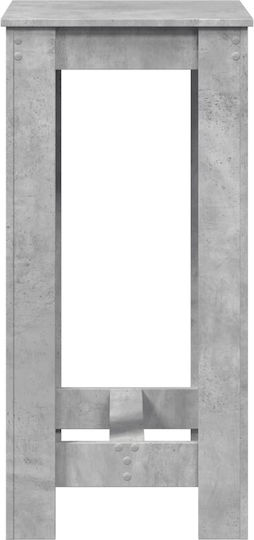 Квадратно Бар Масивно Сиво 51x50x103.5см