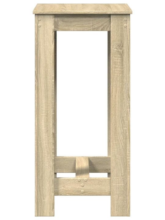 Τραπέζι Μπαρ Ξύλινο Καφέ 51x50x103.5εκ.