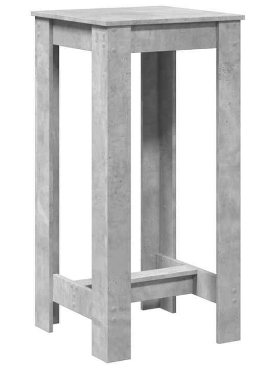 Τραπέζι Μπαρ Ξύλινο Γκρι 51x50x103.5εκ.