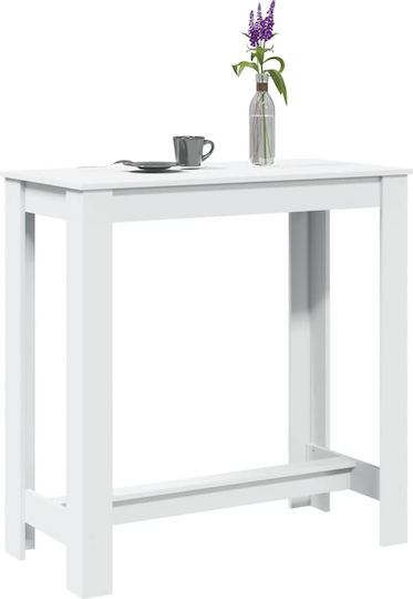 Tisch Bar Holz White 102x50x103.5cm