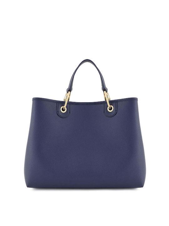 Emporio Armani Damen Tasche Shopper Schulter Blau