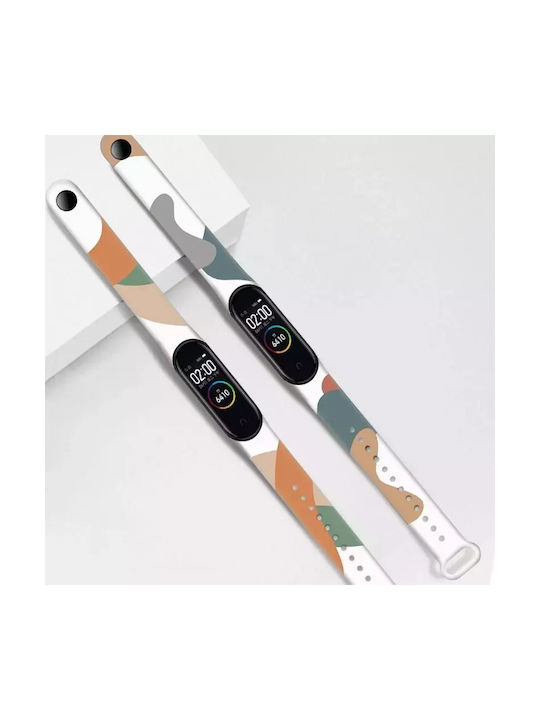 Hurtel Moro Strap Silicone with Pin Camo Black (12) (Mi Smart Band 5/Mi Smart Band 6)