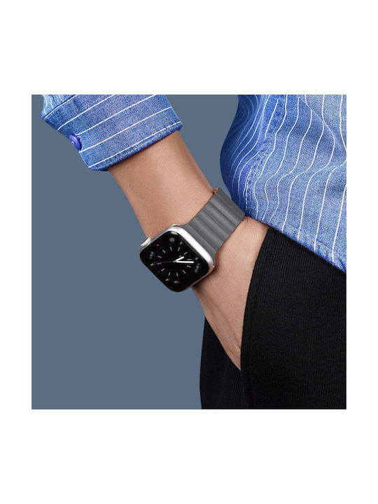 Dux Ducis Magnetic Λουράκι Σιλικόνης Grey / Orange (Apple Watch 38/40/41mm)