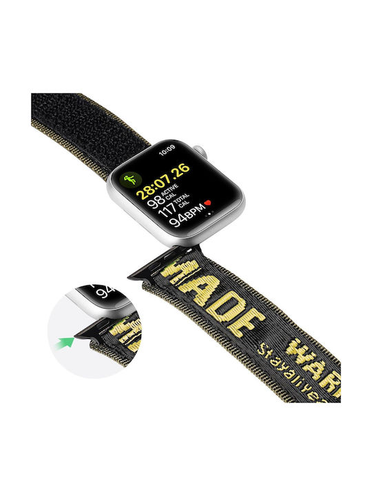 Dux Ducis Strap (Outdoor Version) Λουράκι Υφασμάτινο Yellow / Green (Apple Watch 44/45/46mm/Ultra 49mm)